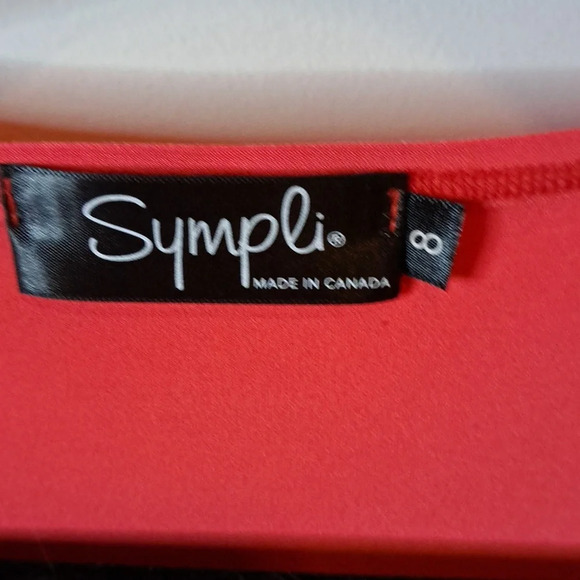 NWT Sympli Coral  Crop Top With Cut-Out Design - Picture 3 of 5